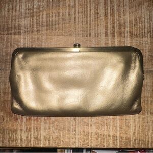 HOBO Lauren Gold Clutch